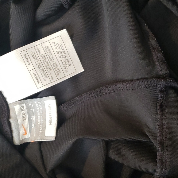 Nike Fit Dry crop leggings Med 8-10 Black - Picture 4 of 6